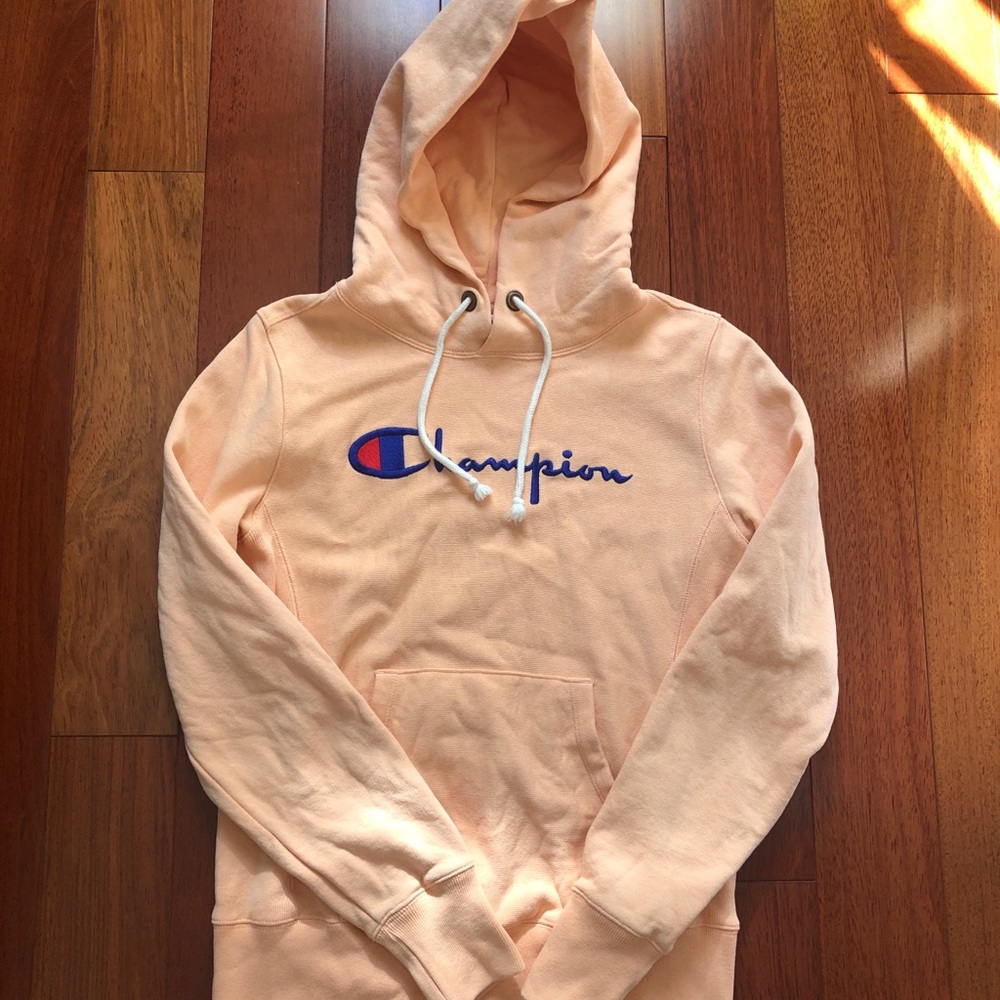 Champion Reverse Weave Script Logo Hoodie S - image 3